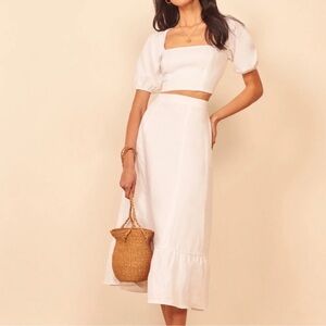 Reformation two piece linen set. New with tags!